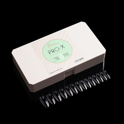 iGel PRO-X Soft Gel Nail Tips 24 - Natural Round Long (600 pcs)