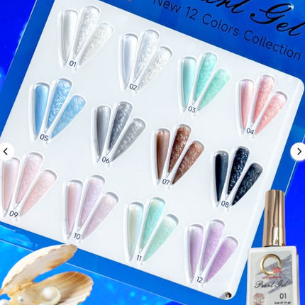 Quick Art - Pearl Gel Effect - Full Set 12 Colors (NEW 2024)