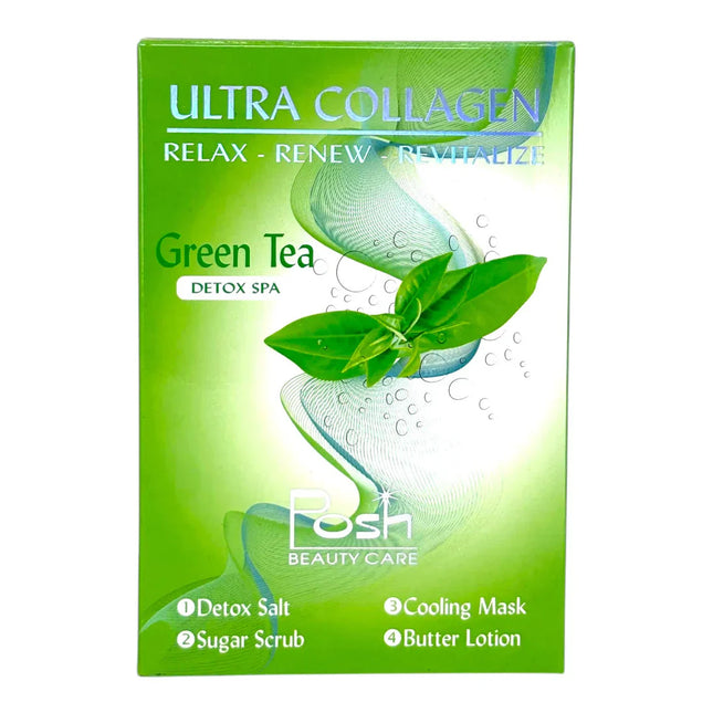 Posh Ultra Collagen 4-in-1 Pedicure/Manicure Kit - Green Tea (50pcs/case)