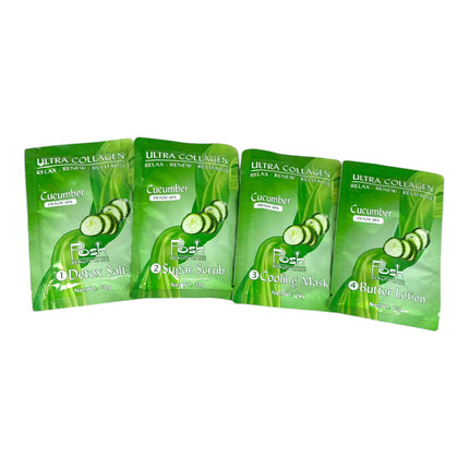 Posh Ultra Collagen 4-in-1 Pedicure/Manicure Kit - Cucumber (50pcs/case)