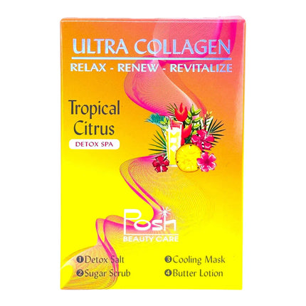 Posh Ultra Collagen 4-in-1 Pedicure/Manicure Kit - Tropical Citrus (50pcs/case)