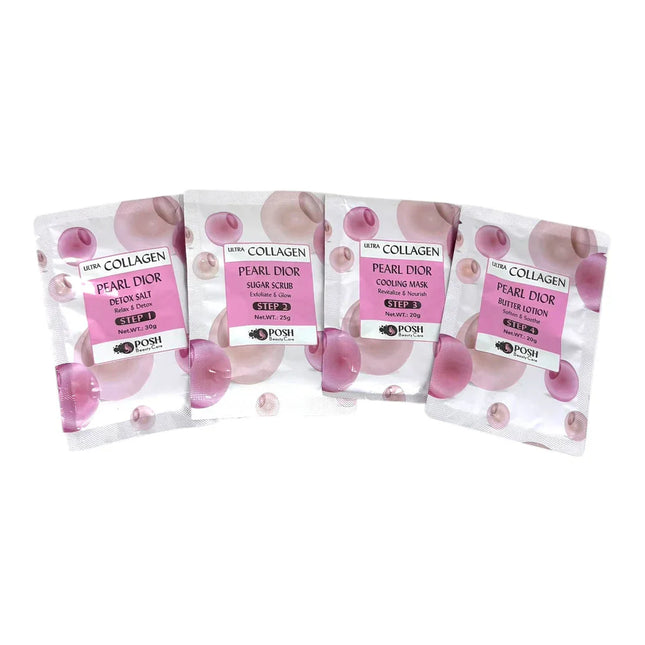 Posh Ultra Collagen 4-in-1 Pedicure/Manicure Kit - Pearl Dior (50pcs/case)