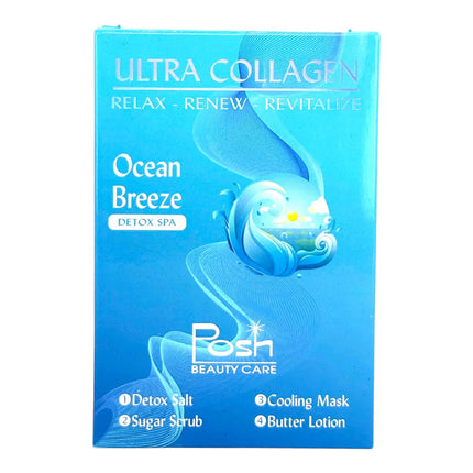 Posh Ultra Collagen 4-in-1 Pedicure/Manicure Kit - Ocean Breeze (50pcs/case)