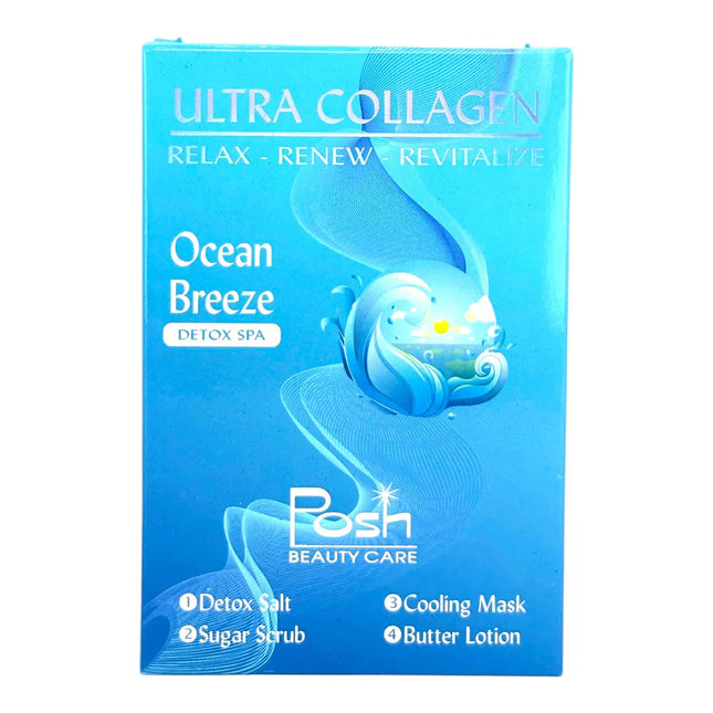 Posh Ultra Collagen 4-in-1 Pedicure/Manicure Kit - Ocean Breeze (50pcs/case)