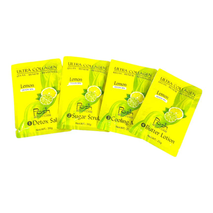 Posh Ultra Collagen 4-in-1 Pedicure/Manicure Kit - Lemon (50pcs/case)
