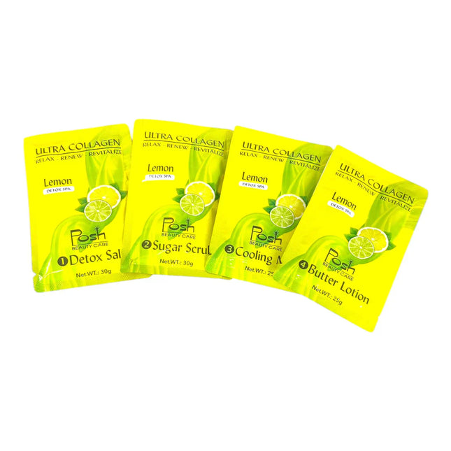 Posh Ultra Collagen 4-in-1 Pedicure/Manicure Kit - Lemon (50pcs/case)