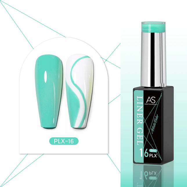 24-Color AS Gel Liner Polish for Nail Art