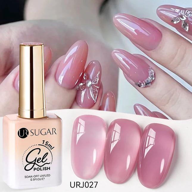 Jelly Gel Polish – Translucent Sheer Nail Gel