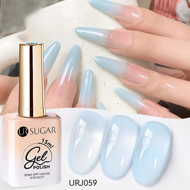 Jelly Gel Polish – Translucent Sheer Nail Gel