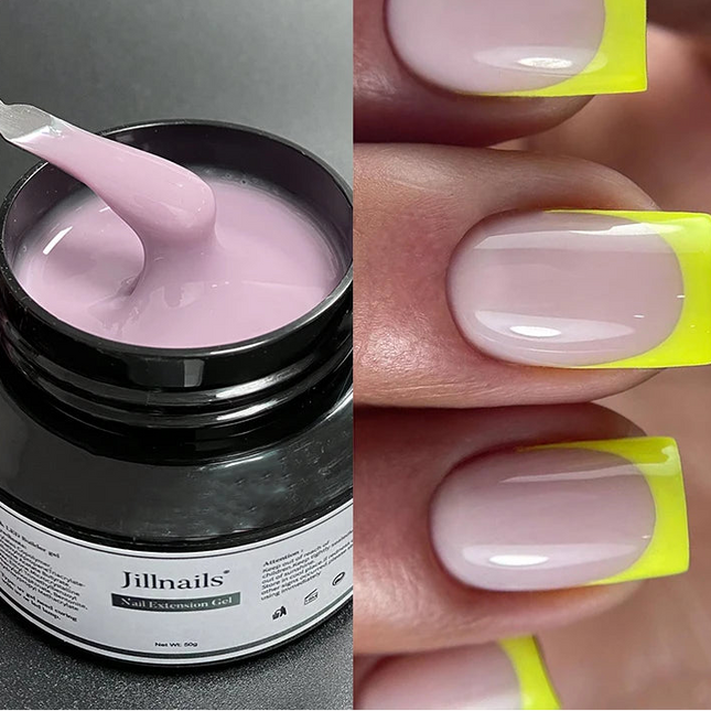 50ml Milky Pink & White Builder Gel for Extensions