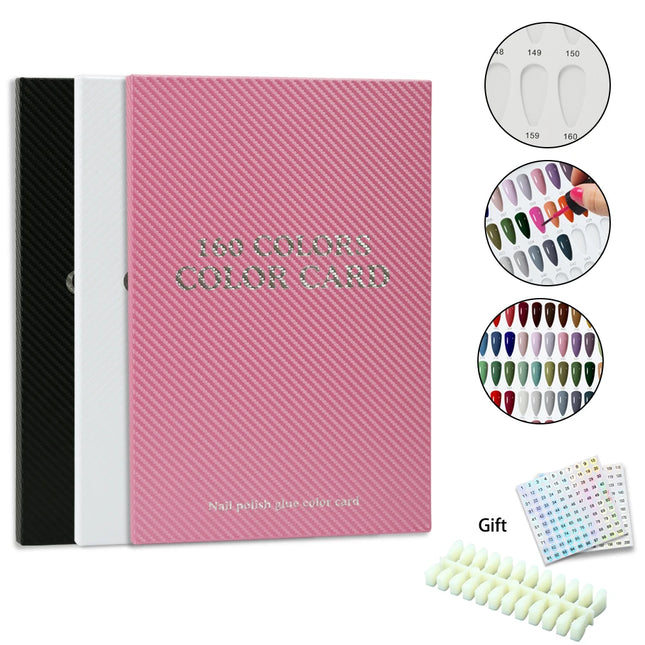Professional Gel Nail Color Chart Book