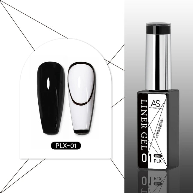 24-Color AS Gel Liner Polish for Nail Art