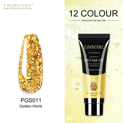 Glitter Poly Nail Extension Gel – 15g