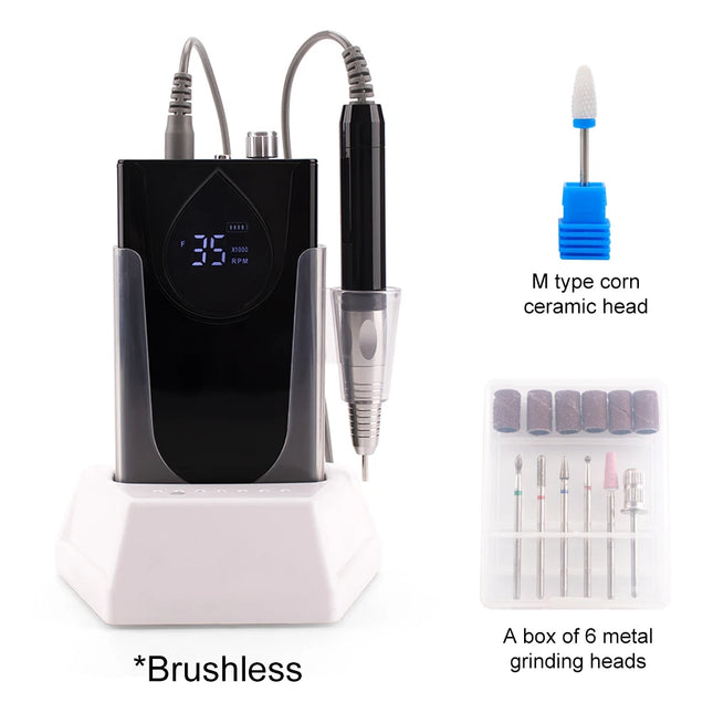 Portable Brushless Nail Drill – Aluminum