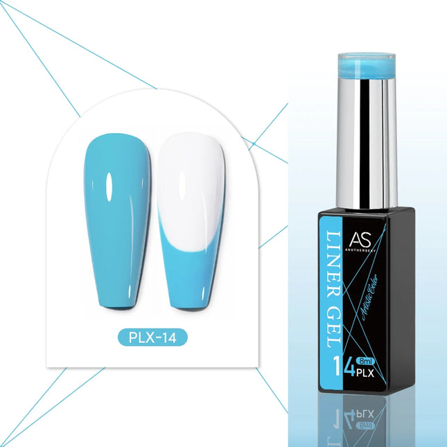 24-Color AS Gel Liner Polish for Nail Art