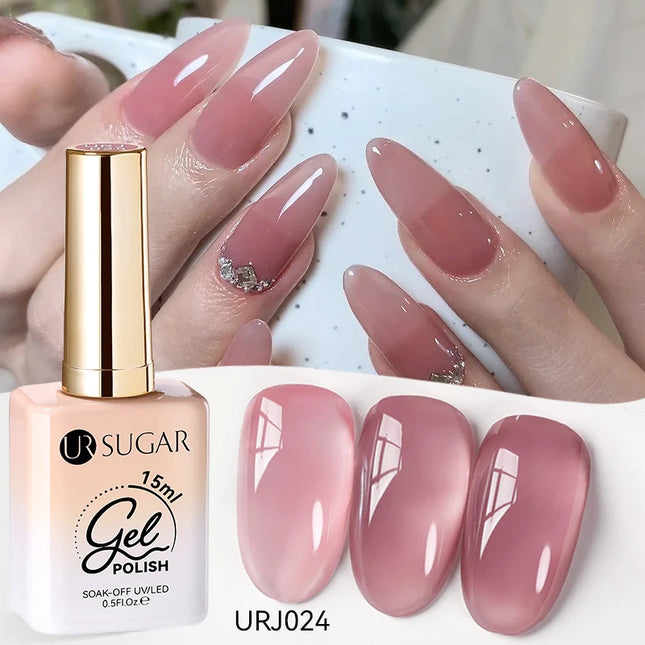 Jelly Gel Polish – Translucent Sheer Nail Gel