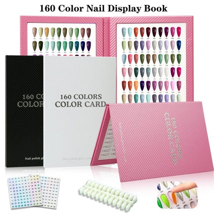 Professional Gel Nail Color Chart Book