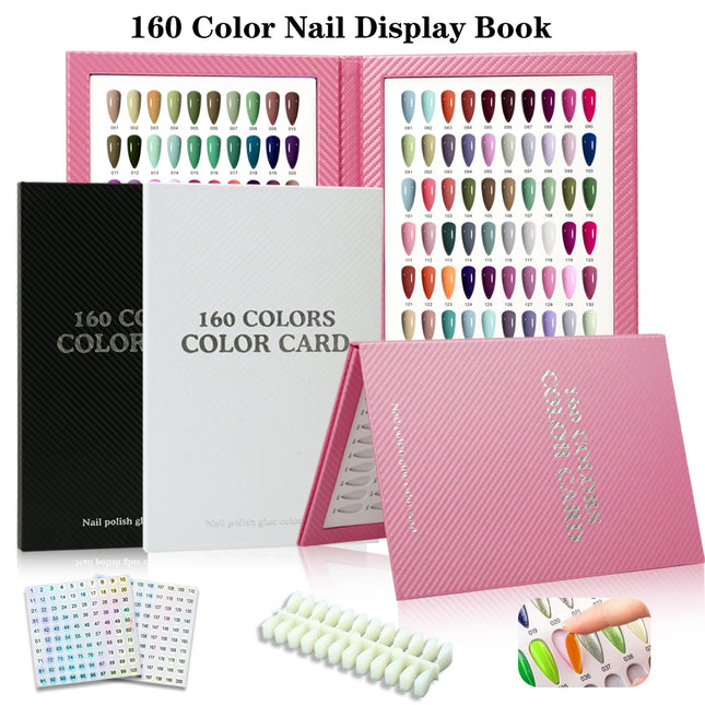 Professional Gel Nail Color Chart Book