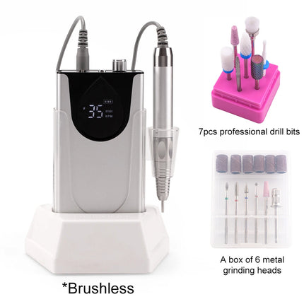 Portable Brushless Nail Drill – Aluminum