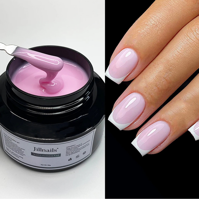 50ml Milky Pink & White Builder Gel for Extensions