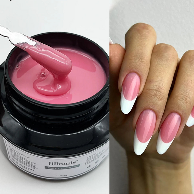 50ml Milky Pink & White Builder Gel for Extensions
