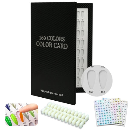 Professional Gel Nail Color Chart Book
