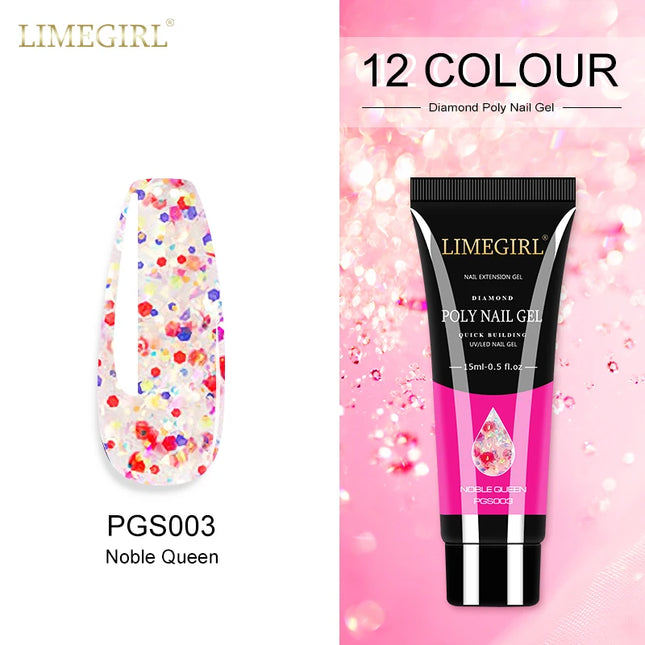 Glitter Poly Nail Extension Gel – 15g