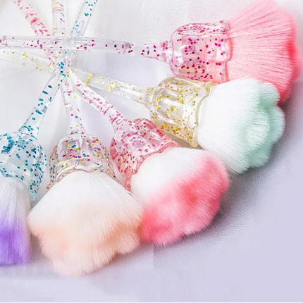 Rose-Shaped Nail Dust Brush – Super Fluffy