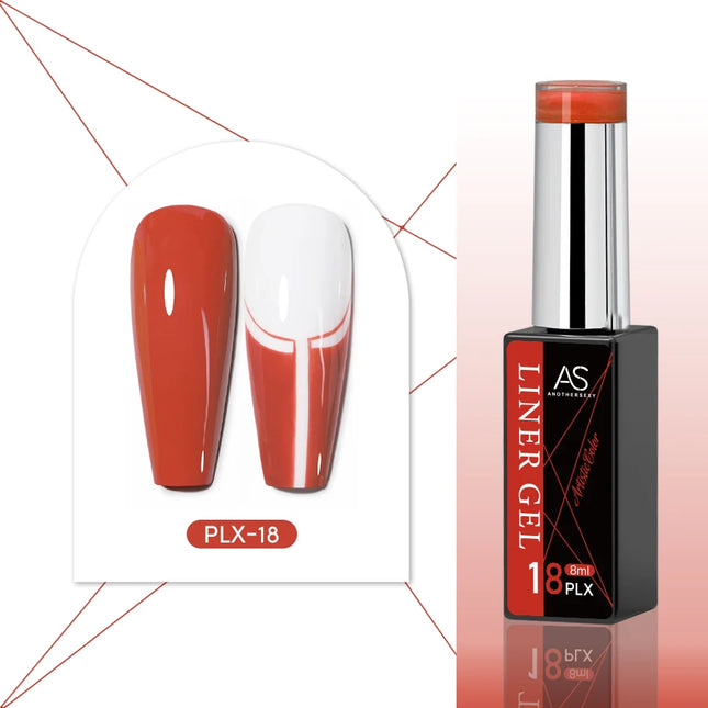 24-Color AS Gel Liner Polish for Nail Art