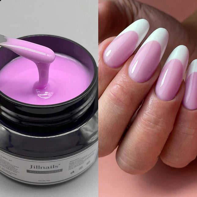 50ml Milky Pink & White Builder Gel for Extensions