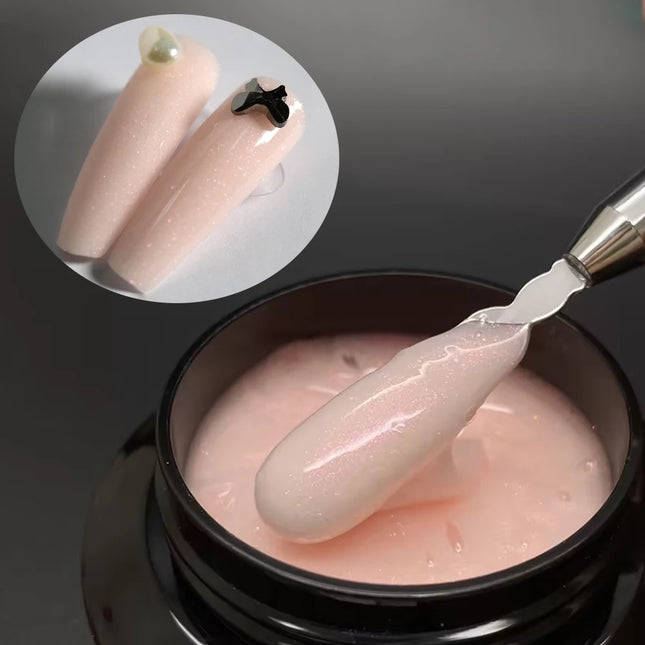 50ml Milky Pink & White Builder Gel for Extensions