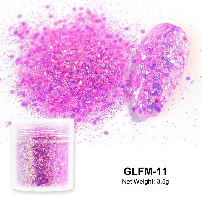Sugar Nail Art Glitter Powder