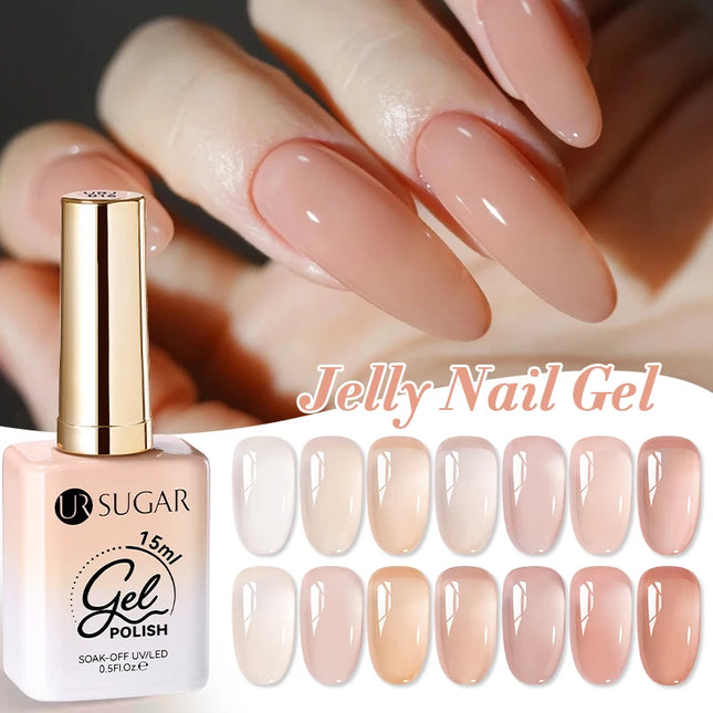 Jelly Gel Polish – Translucent Sheer Nail Gel