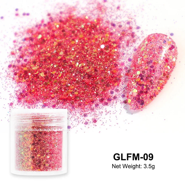Sugar Nail Art Glitter Powder