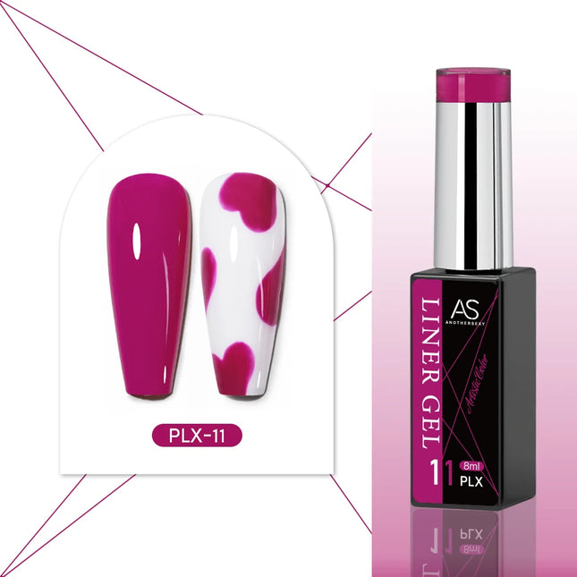 24-Color AS Gel Liner Polish for Nail Art