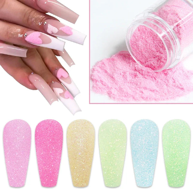 Sugar Nail Art Glitter Powder