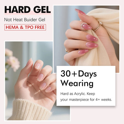 No-Heat Builder Nail Gel HEMA-Free  – 9 Colors