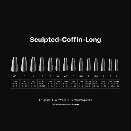 Apres Gel-X Tips 2.0 - SCULPTED Coffin 600pcs