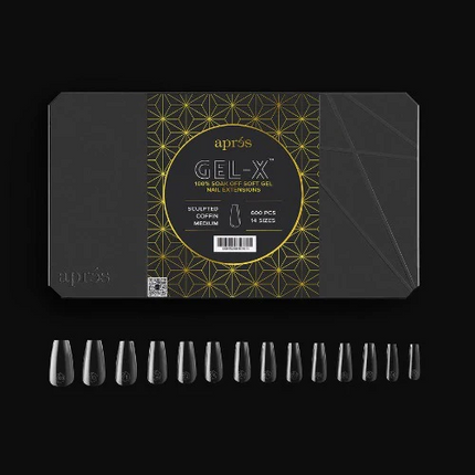 Apres Gel-X Tips 2.0 - SCULPTED Coffin 600pcs