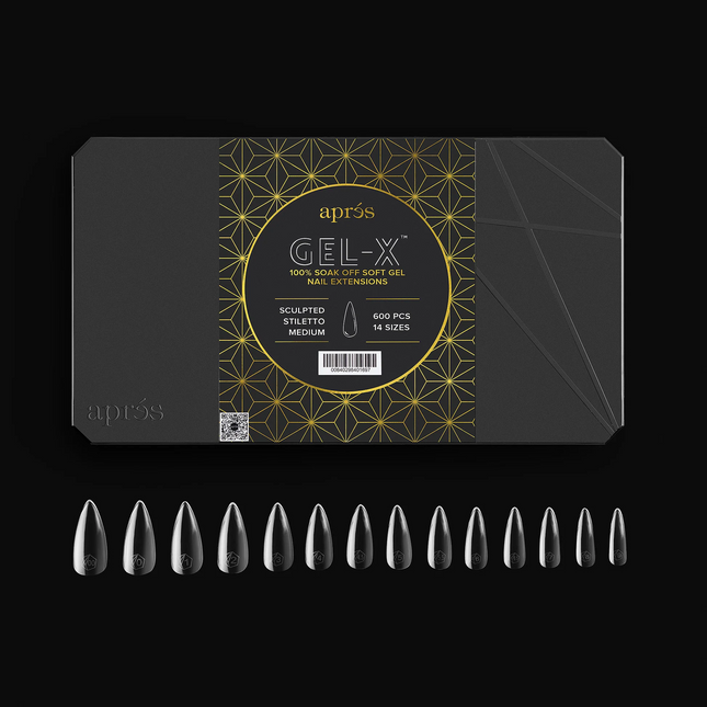 Apres Gel-X Tips 2.0 - SCULPTED Stiletto 600pcs