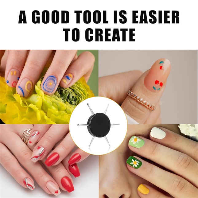 6-in-1 Nail Art Dotting & Embossing Tool