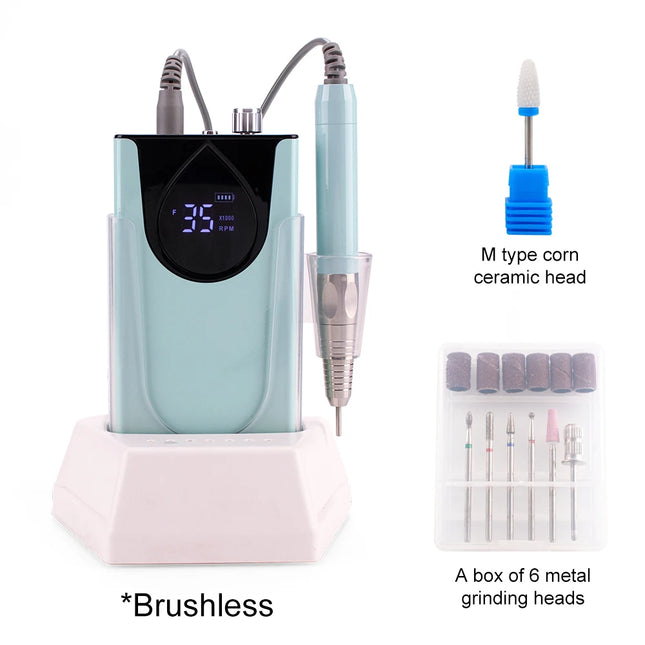 Portable Brushless Nail Drill – Aluminum