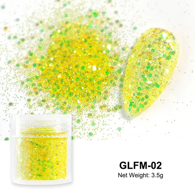 Sugar Nail Art Glitter Powder