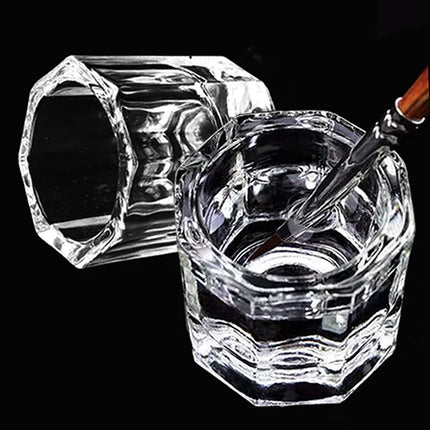 Nail Art Crystal Brush Cleaning Cup