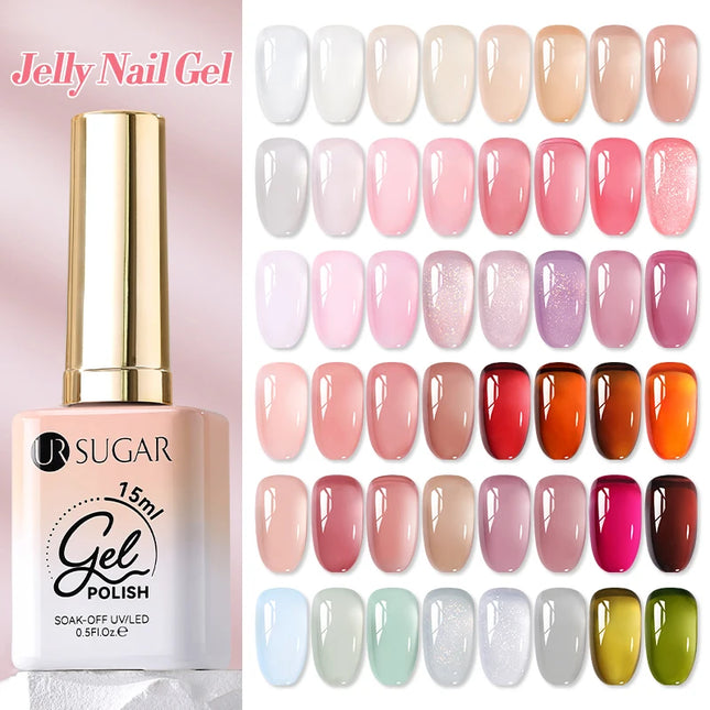 Jelly Nude Translucent Soak-Off Gel Polish