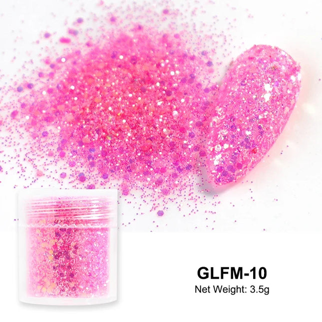 Sugar Nail Art Glitter Powder