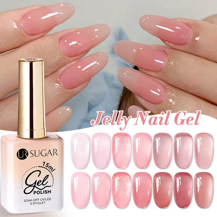 Jelly Gel Polish – Translucent Sheer Nail Gel