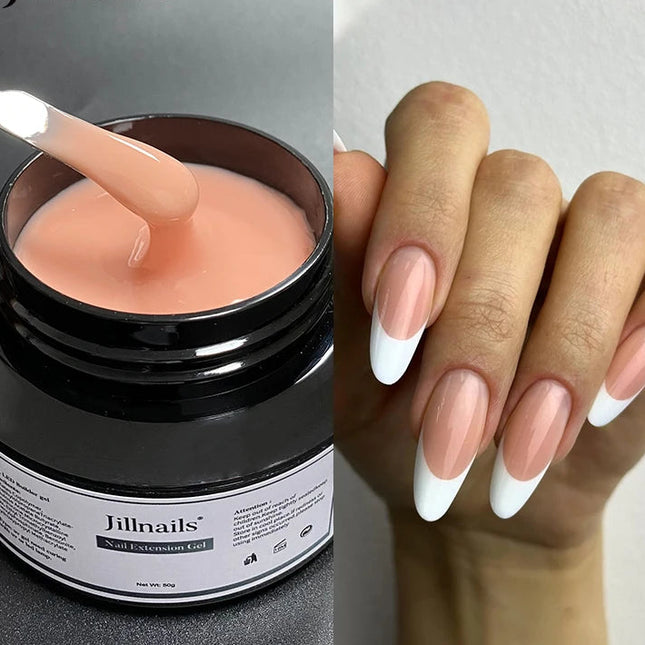 50ml Milky Pink & White Builder Gel for Extensions