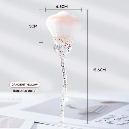 Rose-Shaped Nail Dust Brush – Super Fluffy