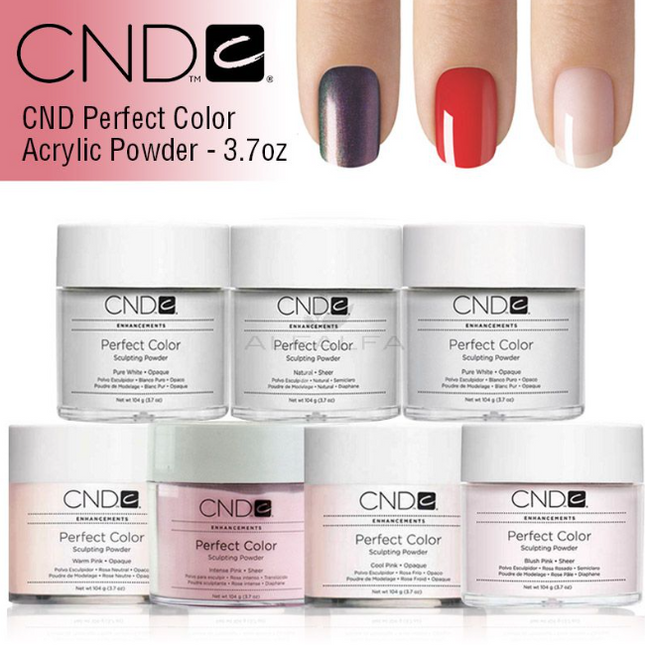 CND - Perfect Color Powder 3.7oz (Pink, Clear, White, Natural)